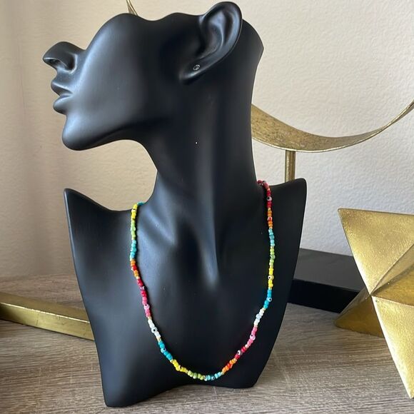 Colorful Beaded Necklace N1026 - Picture 4 of 4
